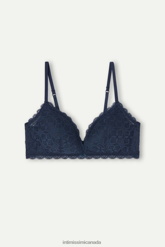 Underwear CA Intimissimi Women Tiziana Lace Triangle Bra 1467-Intense Blue DD6R6T717 - Image 6