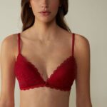 Underwear CA Intimissimi Women Tiziana Lace Triangle Bra 1473-Red DD6R6T661