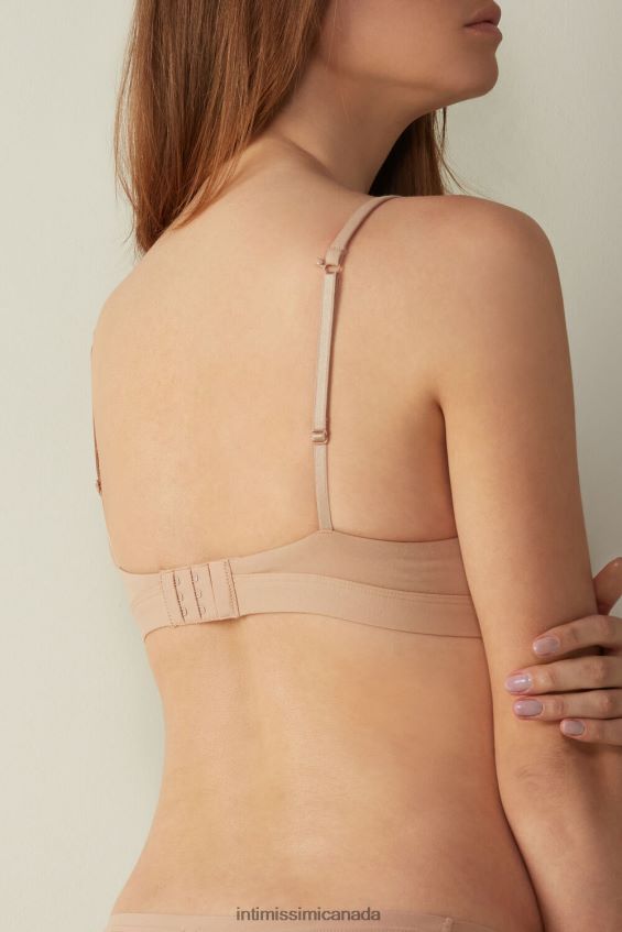 Underwear CA Intimissimi Women Tiziana Natural Cotton Triangle Bra 044-Soft Beige DD6R6T738 - Image 5