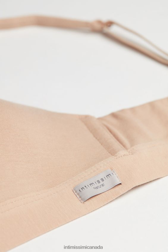 Underwear CA Intimissimi Women Tiziana Natural Cotton Triangle Bra 044-Soft Beige DD6R6T738 - Image 7
