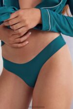 Underwear CA Intimissimi Women Ultralight Microfibre Brazilian 346J-Teal Blue DD6R6T860 - Image 2