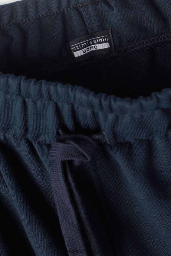 Apparel CA Intimissimi Men Long Light Fleece Trousers 800-Midnight Blue DD6R6T215