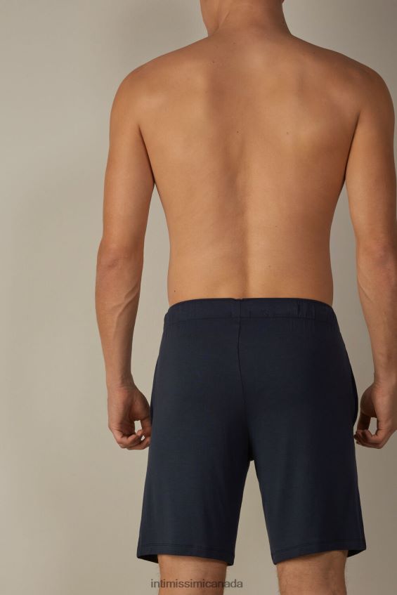 Apparel CA Intimissimi Men Silk and Modal Shorts 800-Midnight Blue DD6R6T239