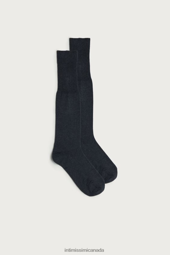 Socks CA Intimissimi Men Long Warm Cotton Socks 020-Anthracite Grey Blend DD6R6T374