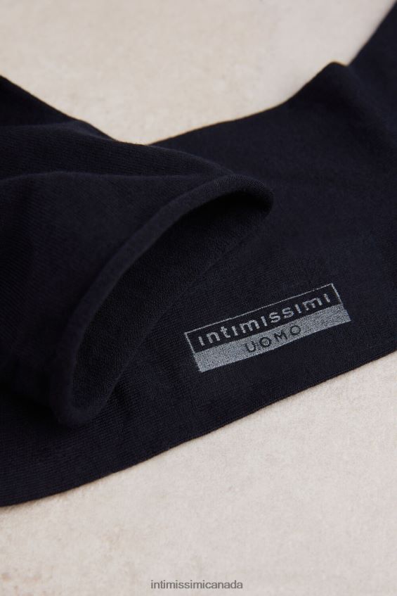 Socks CA Intimissimi Men Extra-Short Stretch Supima Cotton Socks 016-Blue DD6R6T346