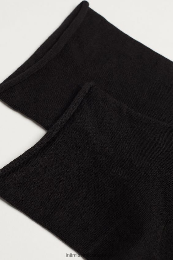 Socks CA Intimissimi Men Extra-Short Stretch Supima Cotton Socks 019-Black DD6R6T345