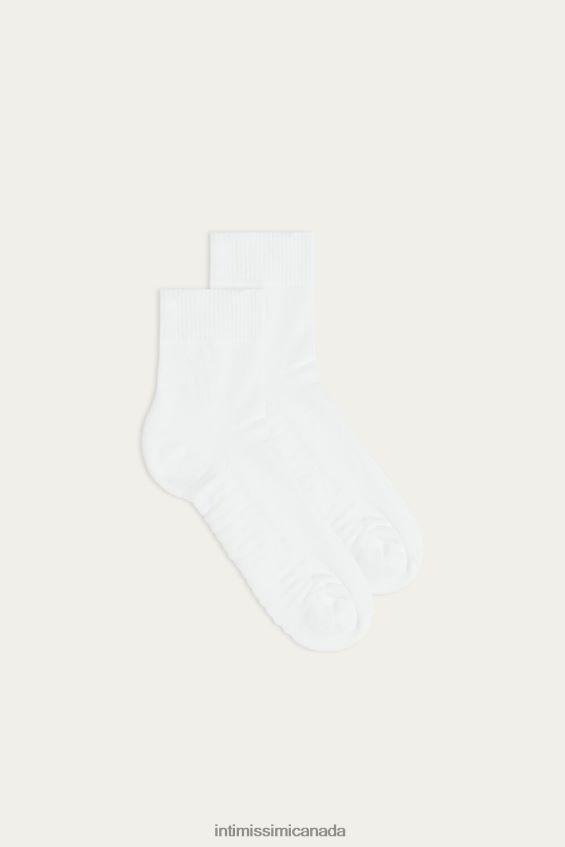 Socks CA Intimissimi Men Extra-Short Terry Cotton Socks 001-White DD6R6T369