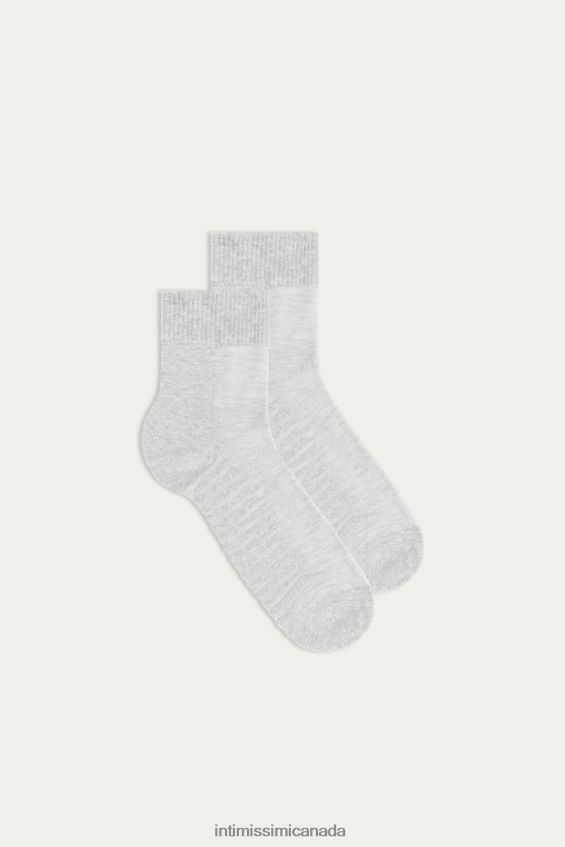 Socks CA Intimissimi Men Extra-Short Terry Cotton Socks 2000-Grey Fleece DD6R6T366