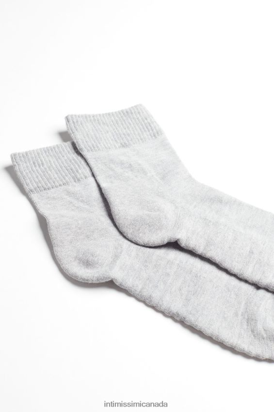 Socks CA Intimissimi Men Extra-Short Terry Cotton Socks 2000-Grey Fleece DD6R6T366