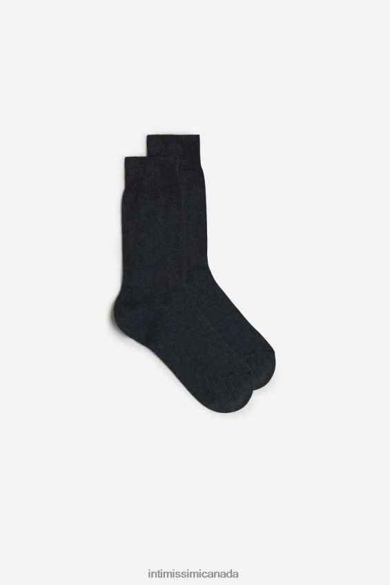 Socks CA Intimissimi Men Short Warm Cotton Socks 020-Anthracite Grey Blend DD6R6T375