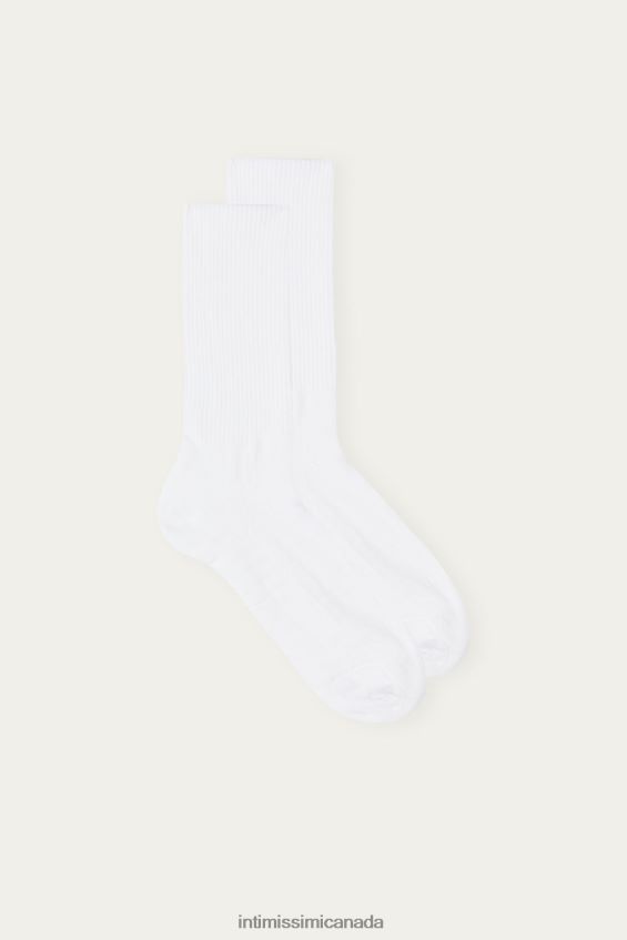 Socks CA Intimissimi Men Terry Cotton Short Socks 001-White DD6R6T358