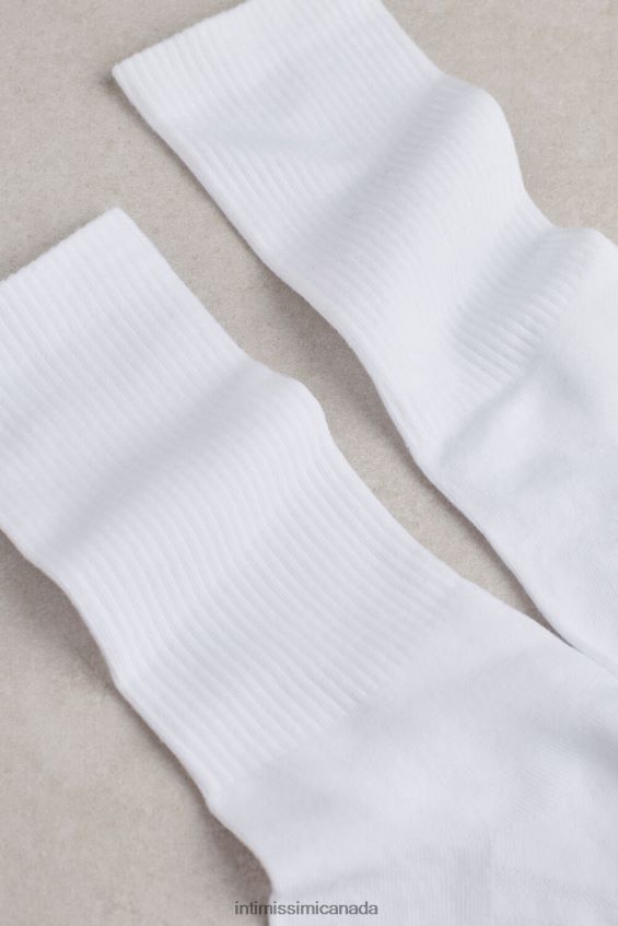 Socks CA Intimissimi Men Terry Cotton Short Socks 001-White DD6R6T358