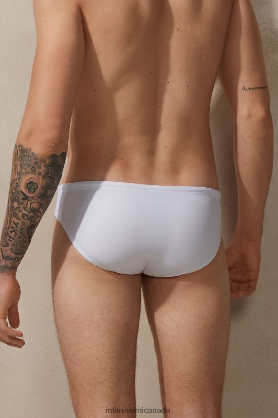 Apparel CA Intimissimi Men Plain Swim Briefs 001-White DD6R6T449