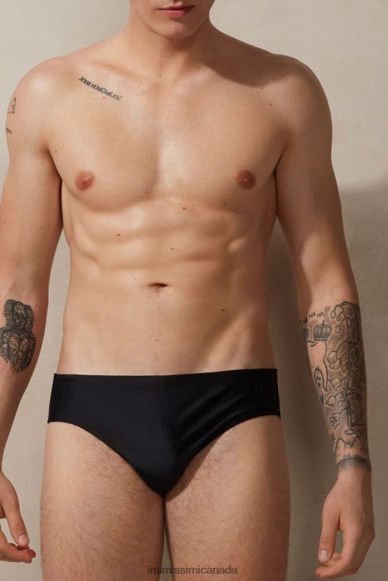 Apparel CA Intimissimi Men Plain Swim Briefs 019-Black DD6R6T450