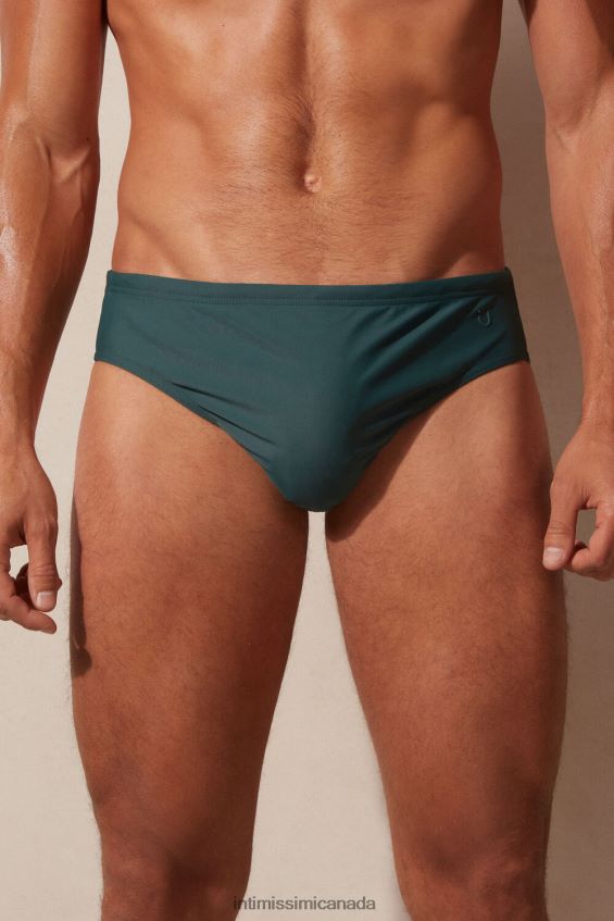 Apparel CA Intimissimi Men Plain Swim Briefs 4369-Dark Green DD6R6T434