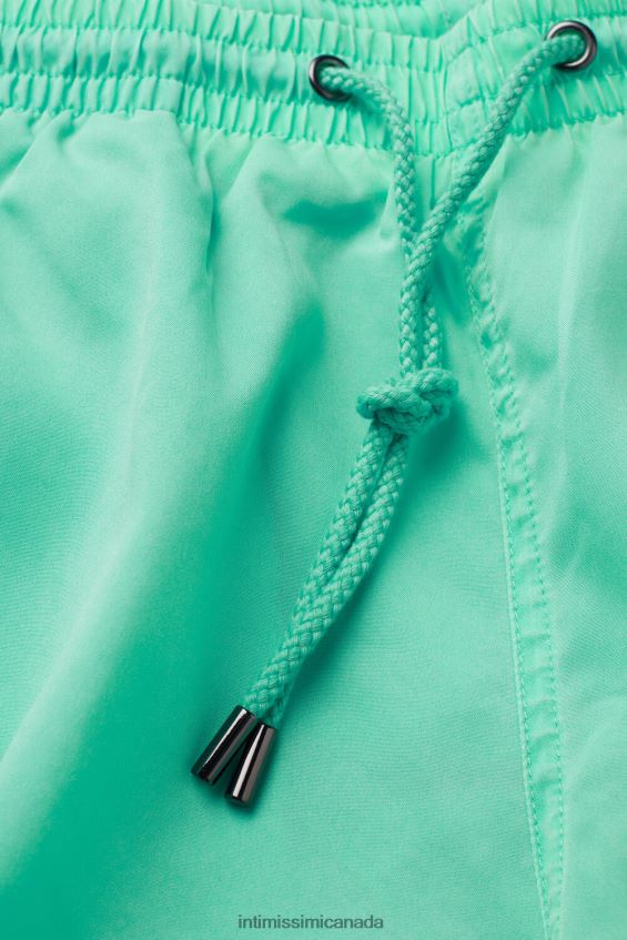 Apparel CA Intimissimi Men Stone Washed Swim Shorts 282J-Delave Summer Green DD6R6T442