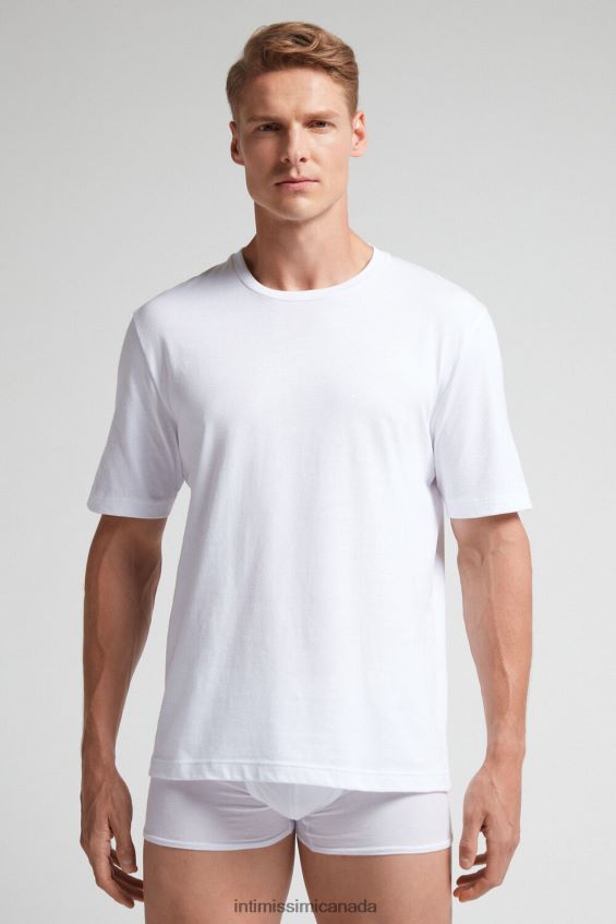 Apparel CA Intimissimi Men Cotton Jersey T-Shirt 001-White DD6R6T226