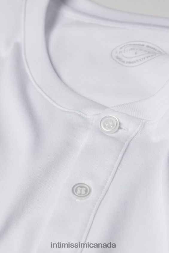 Apparel CA Intimissimi Men Short-Sleeved Supima Cotton Shirt 001-White DD6R6T234