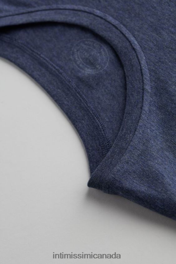 Apparel CA Intimissimi Men Stretch Supima Cotton T-Shirt 5210-Denim Blue Blend DD6R6T267