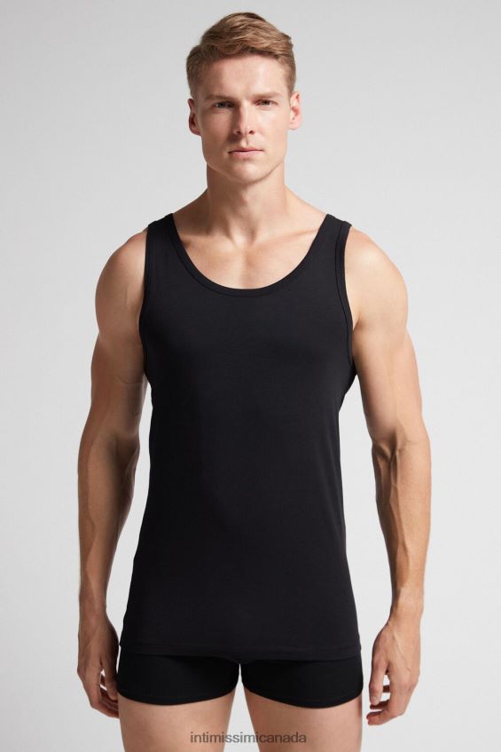 Apparel CA Intimissimi Men Sleeveless Vest Top with Round Neck 019-Black DD6R6T275