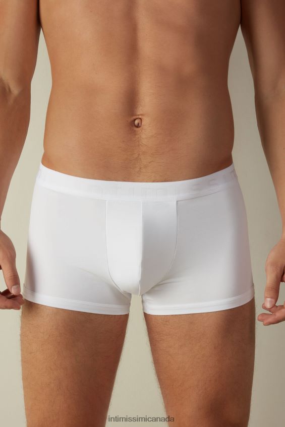 Underwear CA Intimissimi Men Boxer Shorts in Microfibre with Logo 001-White DD6R6T150