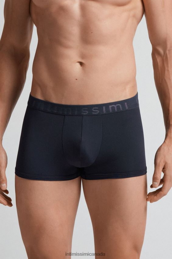 Underwear CA Intimissimi Men Boxer Shorts in Microfibre with Logo 800-Midnight Blue DD6R6T146