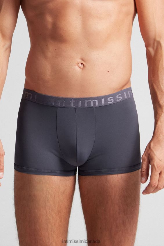 Underwear CA Intimissimi Men Boxer Shorts in Microfibre with Logo 9963-Soot Grey DD6R6T130