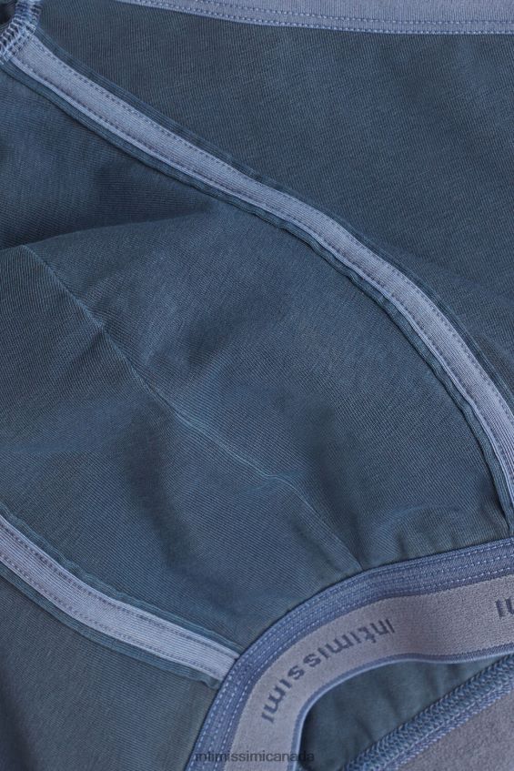 Underwear CA Intimissimi Men Garment-Dyed Stretch Supima Cotton Boxers 864I-Dark Blue DD6R6T78