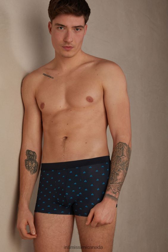 Underwear CA Intimissimi Men Microfibre Bicycle Boxers 178J-Bicycle-Print Midnight Blue DD6R6T46