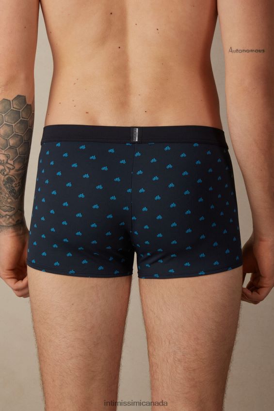 Underwear CA Intimissimi Men Microfibre Bicycle Boxers 178J-Bicycle-Print Midnight Blue DD6R6T46