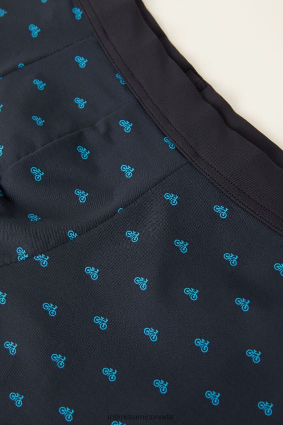 Underwear CA Intimissimi Men Microfibre Bicycle Boxers 178J-Bicycle-Print Midnight Blue DD6R6T46