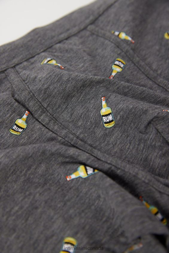 Underwear CA Intimissimi Men Natural Fresh Supima Rum Cotton Boxers 372J-Grafite Mel. St.Rum DD6R6T1