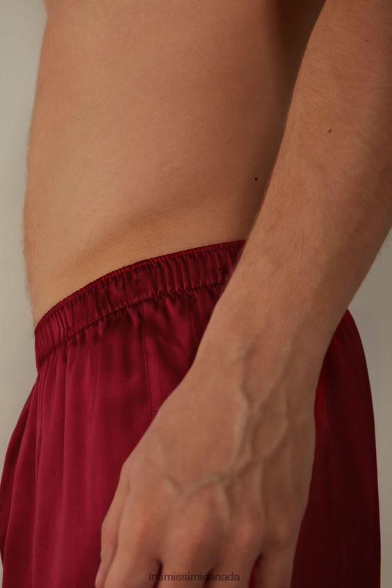 Underwear CA Intimissimi Men Silk Boxers 1473-Red DD6R6T90