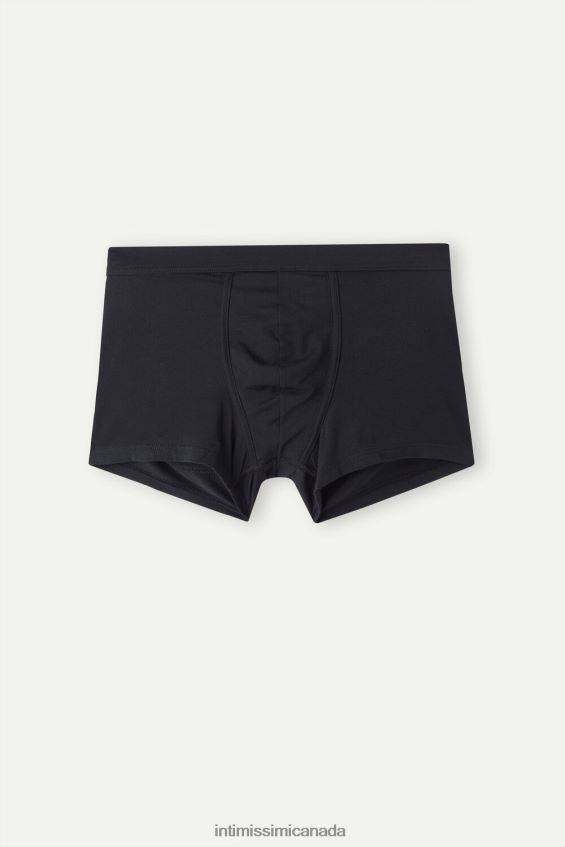 Underwear CA Intimissimi Men Stretch Cotton Push-Up Boxers 019-Black DD6R6T22
