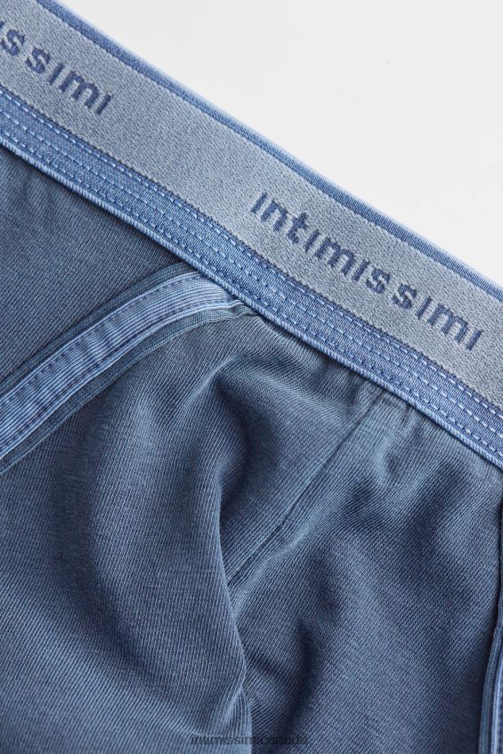 Underwear CA Intimissimi Men Garment-Dyed Stretch Supima Cotton Briefs 864I-Dark Blue DD6R6T81