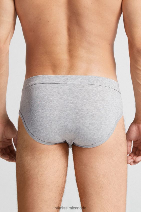 Underwear CA Intimissimi Men Supima Cotton Briefs 031-Light Grey Melange DD6R6T124