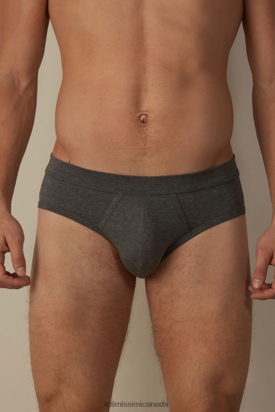 Underwear CA Intimissimi Men Supima Cotton Briefs 5227-Charcoal Grey Melange DD6R6T139