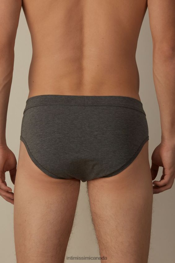 Underwear CA Intimissimi Men Supima Cotton Briefs 5227-Charcoal Grey Melange DD6R6T139