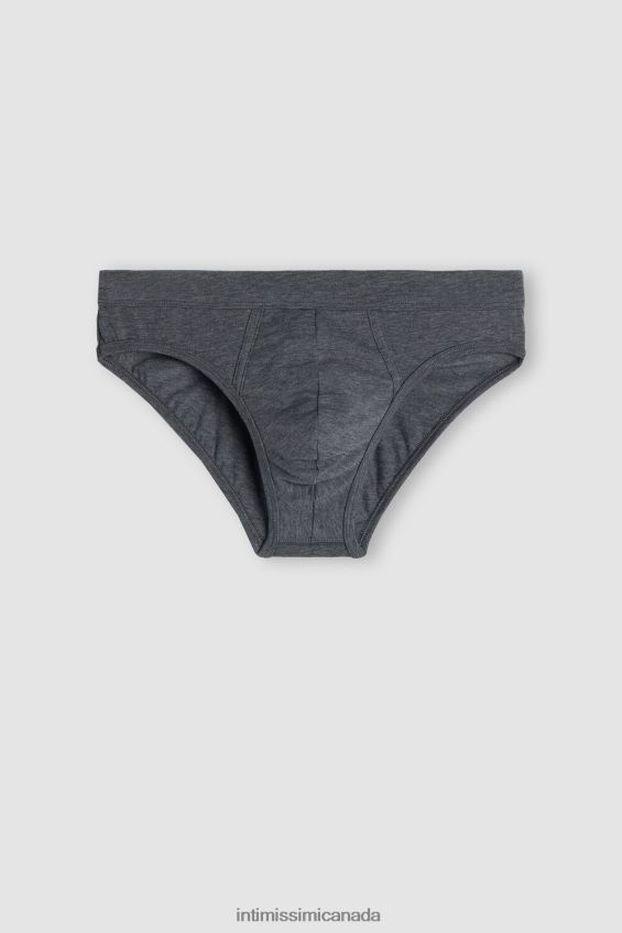 Underwear CA Intimissimi Men Supima Cotton Briefs 5227-Charcoal Grey Melange DD6R6T139