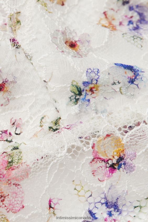 Underwear CA Intimissimi Women Dreaming of Spring Lace Bra Top 208J-Spring Bouquet Print White DD6R6T547