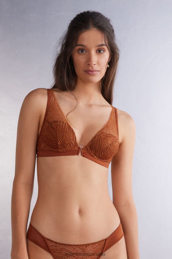 Underwear CA Intimissimi Women Elena Go Animalier Balconette Bra 332J-Light Cinnamon DD6R6T459