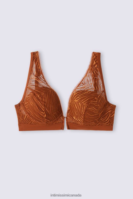 Underwear CA Intimissimi Women Elena Go Animalier Balconette Bra 332J-Light Cinnamon DD6R6T459