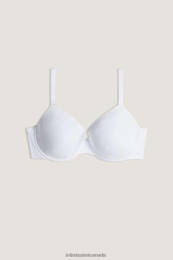 Underwear CA Intimissimi Women Francesca Ultralight Microfibre Balconette Bra 001-White DD6R6T765