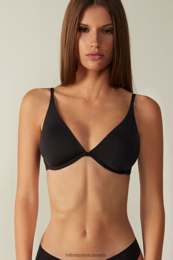 Underwear CA Intimissimi Women Giulia Ultralight Microfibre Balconette Bra 019-Black DD6R6T722