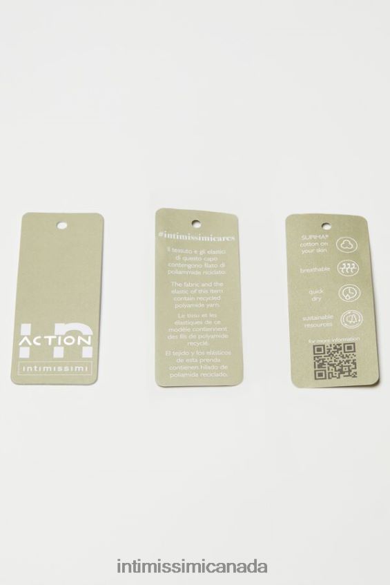 Underwear CA Intimissimi Women In Action Bra Top with Supima Cotton Lining 7539-Mid Grey Melange/Black DD6R6T742