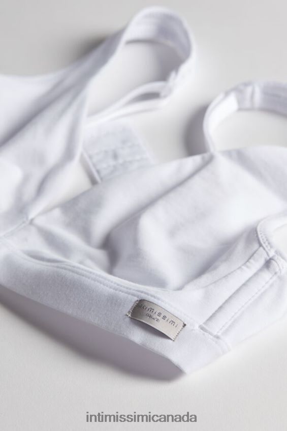 Underwear CA Intimissimi Women Lara Cotton Triangle Bra 001-White DD6R6T806