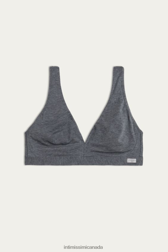 Underwear CA Intimissimi Women Lara Cotton Triangle Bra 616I-Cloud Grey Blend DD6R6T752