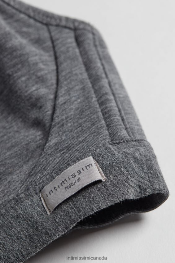 Underwear CA Intimissimi Women Lara Cotton Triangle Bra 616I-Cloud Grey Blend DD6R6T752