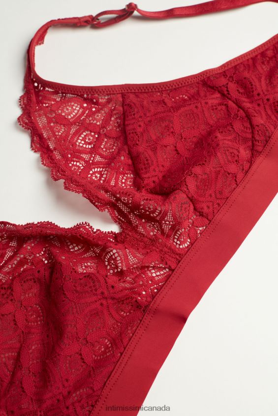 Underwear CA Intimissimi Women Lara Lace Triangle Bra 1473-Red DD6R6T664