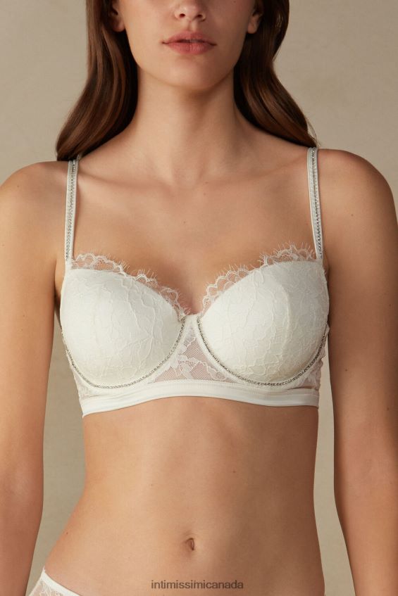 Underwear CA Intimissimi Women Shine High Like Stars Sofia Balconette Bra 2127-Powder White DD6R6T629
